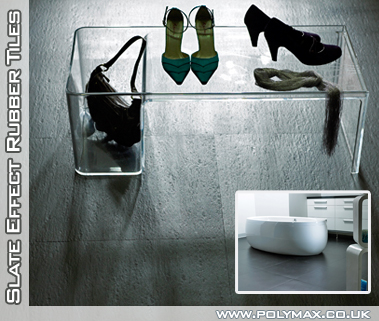 Slate Effect Rubber Premium Tiles